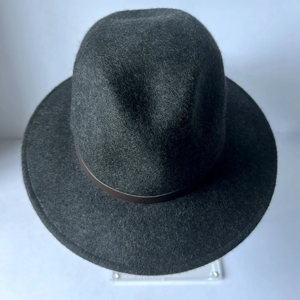 GELSO BIANO Italian Wool Gray Hat